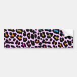 Corey Tiger 80s Retro Leopard Spots bumper stickers