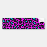 Corey Tiger 80s Retro Leopard Spots bumper stickers