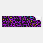 Corey Tiger 80s Retro Leopard Spots bumper stickers