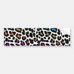 Corey Tiger 80s Retro Leopard Spots bumper stickers