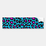 Corey Tiger 80s Retro Leopard Spots bumper stickers