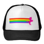 Corey Tiger 80s Retro Vintage Rainbow Unicorn Trucker Hats