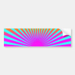 Corey Tiger 80s Rising Sun Stripes bumper stickers