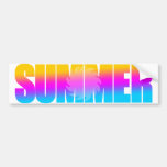 Corey Tiger 80s Summer Sun bumper stickers
