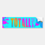 Corey Tiger 80s Totally Splatter Paint bumper stickers