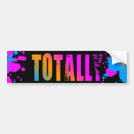 Corey Tiger 80s Totally Splatter Paint bumper stickers