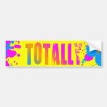 Corey Tiger 80s Totally Splatter Paint bumper stickers