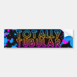 Corey Tiger 80s Totally Tubular Splatter Paint bumper stickers