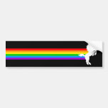 Corey Tiger 80s Vintage Style Unicorn Rainbow bumper stickers