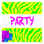 Corey Tiger 80s Vintage Twin Tigers invitations