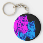 Corey Tiger 80s Vintage Twin Tigers keychains