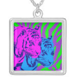 Corey Tiger 80s Vintage Twin Tigers necklaces