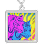 Corey Tiger 80s Vintage Twin Tigers necklaces
