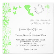 Corfu Wedding Invitation