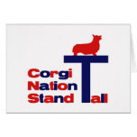 Corgi Nation Stand Tall Greeting Card
