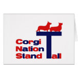 Corgi Nation Stand Tall Greeting Card
