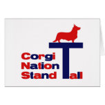 Corgi Nation Stand Tall Greeting Cards