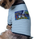 Corgis spring flowers doggie tshirt