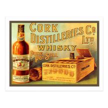 Cork Distilleries Whisky Vintage Ad Post Card