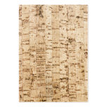 Cork oak texture business card
