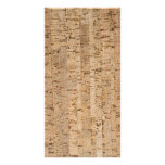 Cork-oak texture photo card template