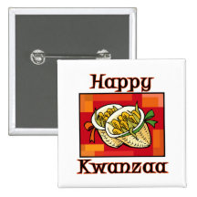 Corn Happy Kwanzaa Pin
