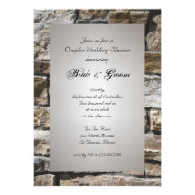 Cornerstones Couples Wedding Shower Invitation
