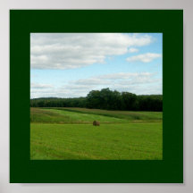 Cornfield/Hay Bale Poster