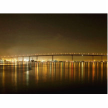 Coronado Bridge Seen From The Ferry Landing Acrylic Cut Outs