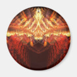 Coronation Abstract Digital Fractal Fridge Magnet