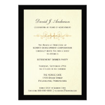 Corporate Retirement Party Invitations