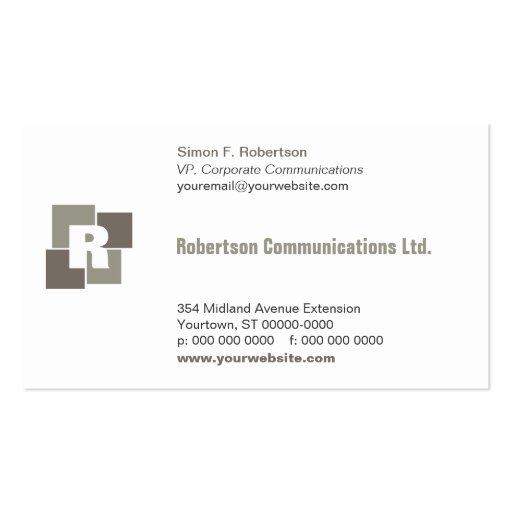 Corporate Squares Business Card