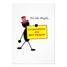 Corporations are NOT People Custom Invite