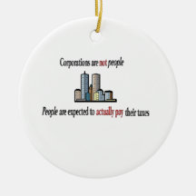 Corporations are not people Ornament