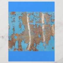 Corroded-metal1617 BLUE RUST TEXTURES METALS SHINY Custom Flyer