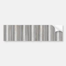 corrugated metal bumper stickers