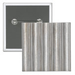 corrugated metal pinback button
