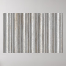 corrugated metal posters