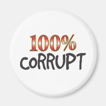 Corrupt 100 Percent Refrigerator Magnets