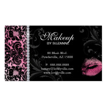 Cosmetologist Business Card Floral Pink business cards