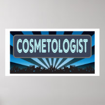 Cosmetologist Marquee Poster