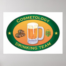 Cosmetology Drinking Team Print