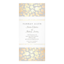 Cosmetology Spa Gold Circles Rack Card
