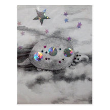 Cosmic Armadillo CricketDiane Art & Design Post Cards