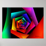 Cosmic Flower Abstract Art Print