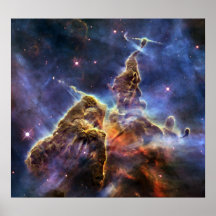 Cosmic Mountain in Space Poster Print