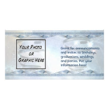 Cosmic Spiral Personalised Photo Card