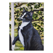 "Cosmo" cat portrait card