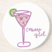 Cosmo girl coaster pastel
