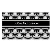 Cosmopolitan Glam Business Card, Silver